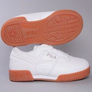 Fila original fitness white gum toddler shoes